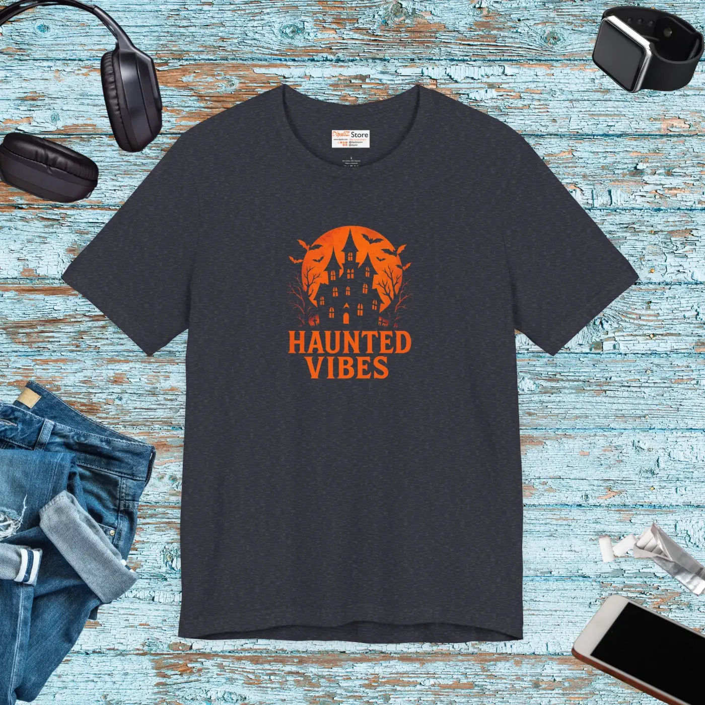 Spooky Season Tee - Haunted Vibes Unisex Graphic Shirt - DipaliZ