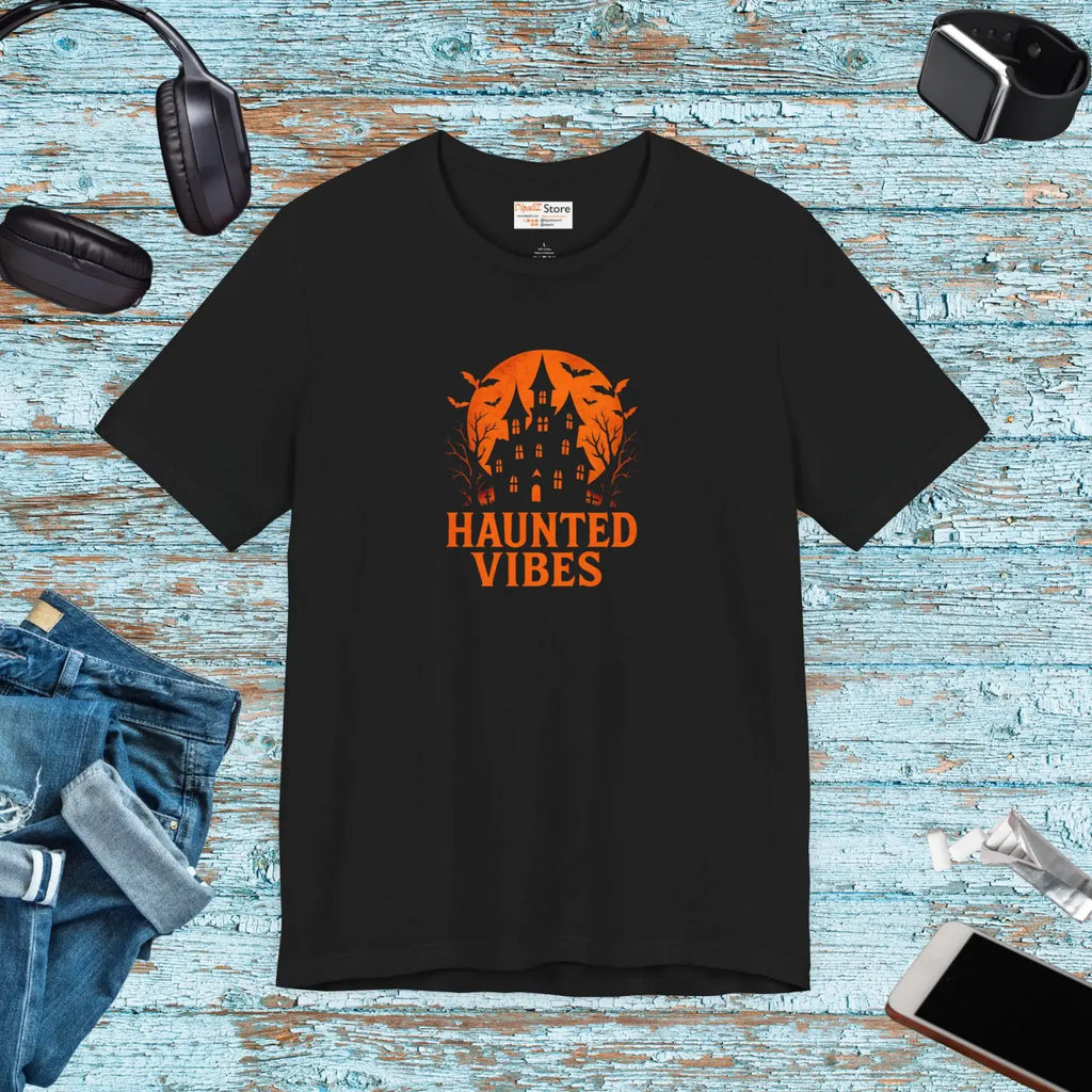 Spooky Season Tee - Haunted Vibes Unisex Graphic Shirt - DipaliZ