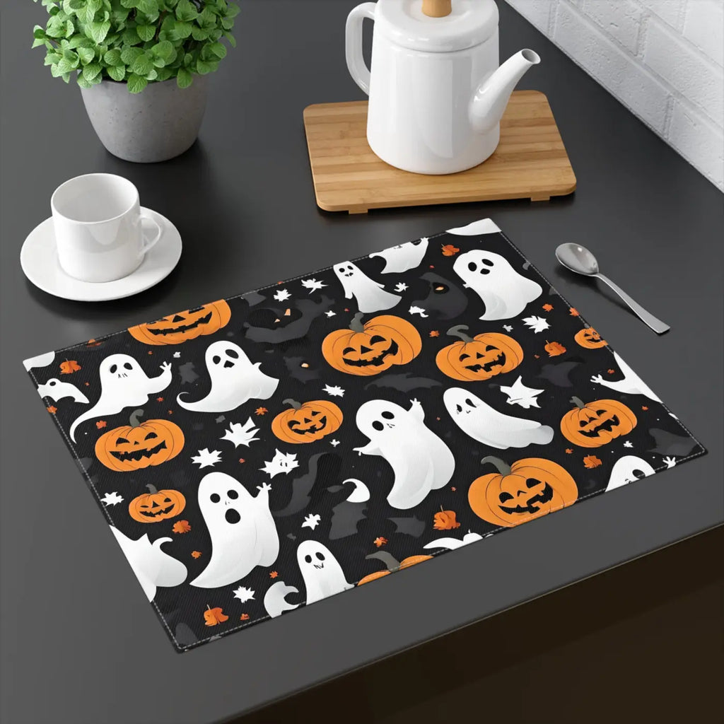 Halloween Jack O Lanterns Placemat - Spooky Table Decor - DipaliZ