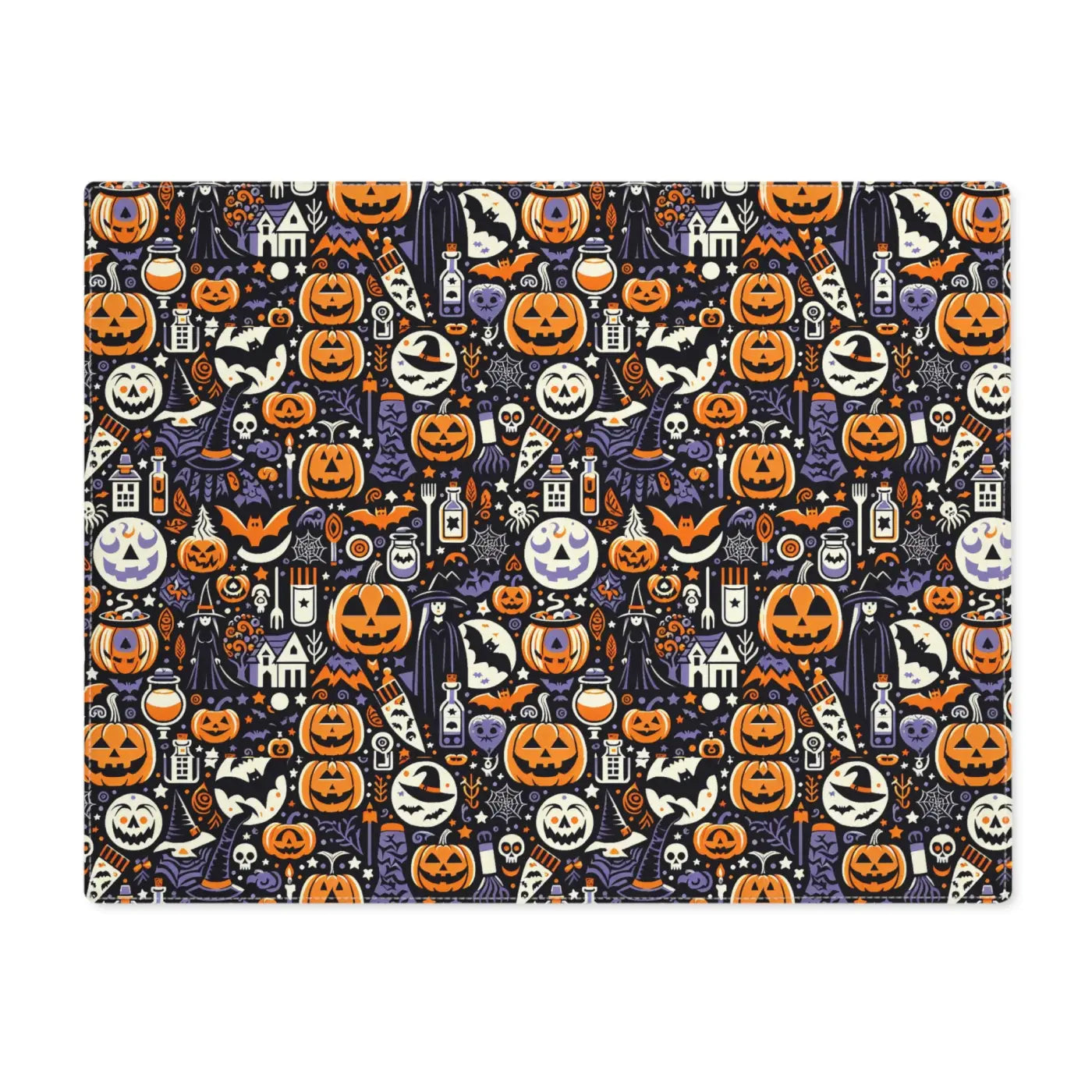 Halloween Jack O Lanterns Placemat - Spooky Table Decor - DipaliZ