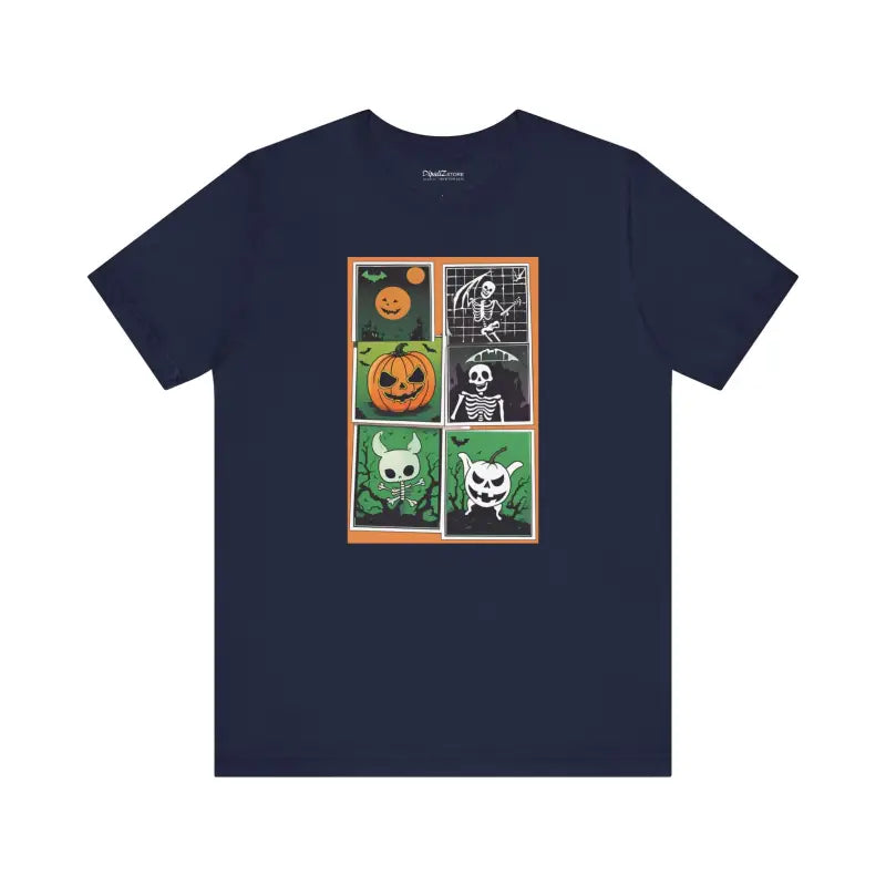 Halloween Panel Unisex Jersey Short Sleeve Tee - DipaliZ