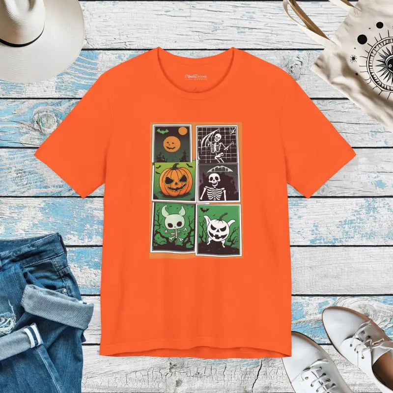 Halloween Panel Unisex Jersey Short Sleeve Tee - DipaliZ