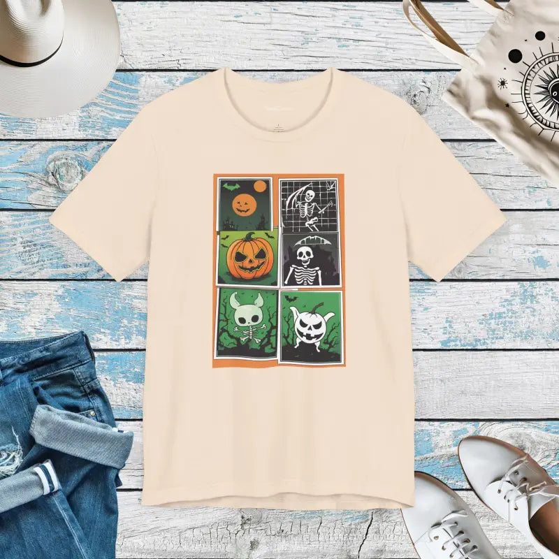 Halloween Panel Unisex Jersey Short Sleeve Tee - DipaliZ
