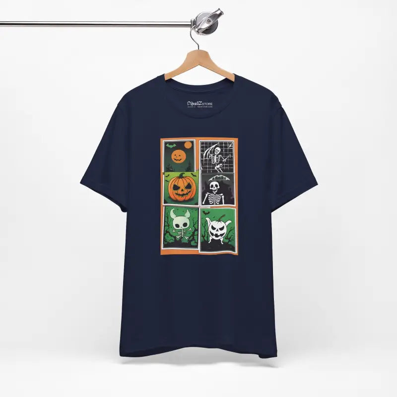 Halloween Panel Unisex Jersey Short Sleeve Tee - DipaliZ