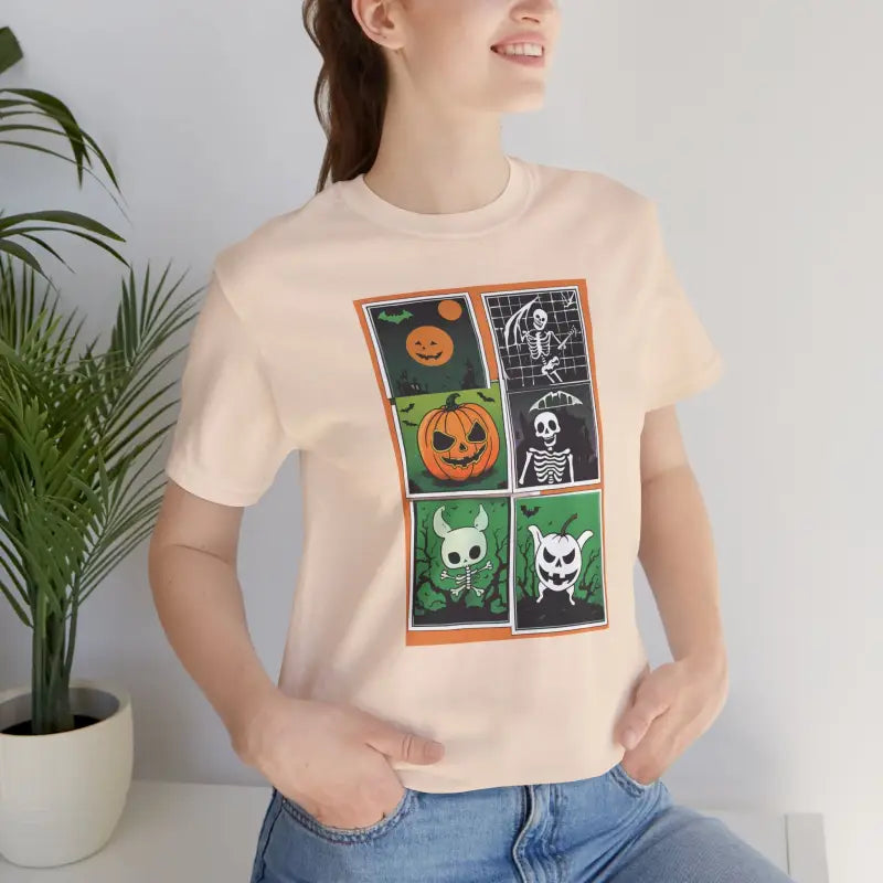 Halloween Panel Unisex Jersey Short Sleeve Tee - DipaliZ