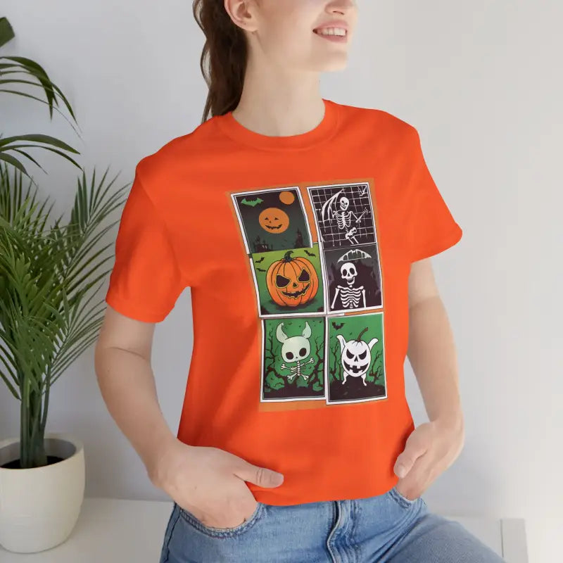 Halloween Panel Unisex Jersey Short Sleeve Tee - DipaliZ