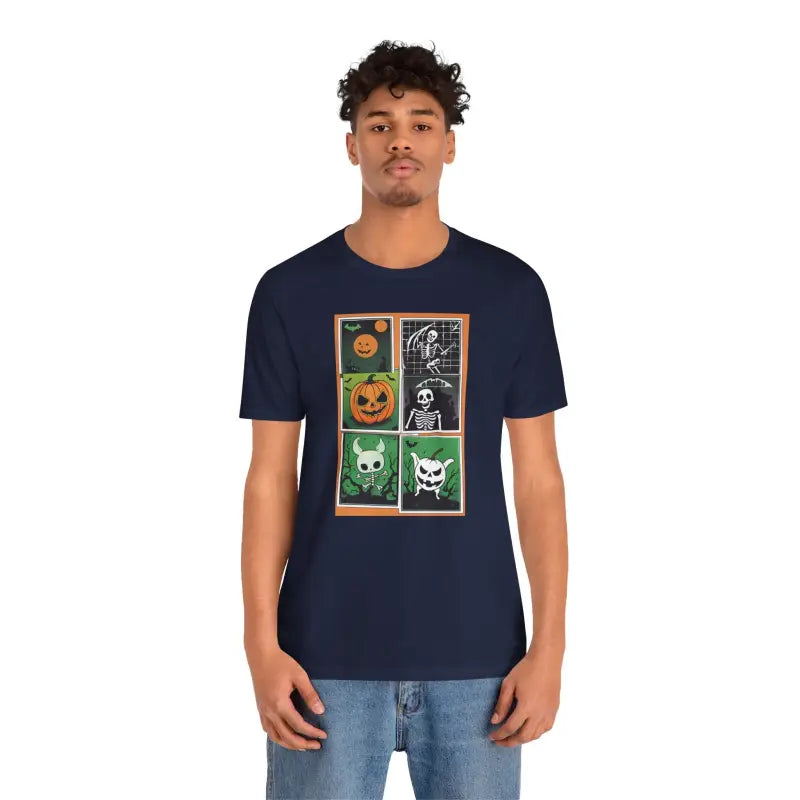 Halloween Panel Unisex Jersey Short Sleeve Tee - DipaliZ