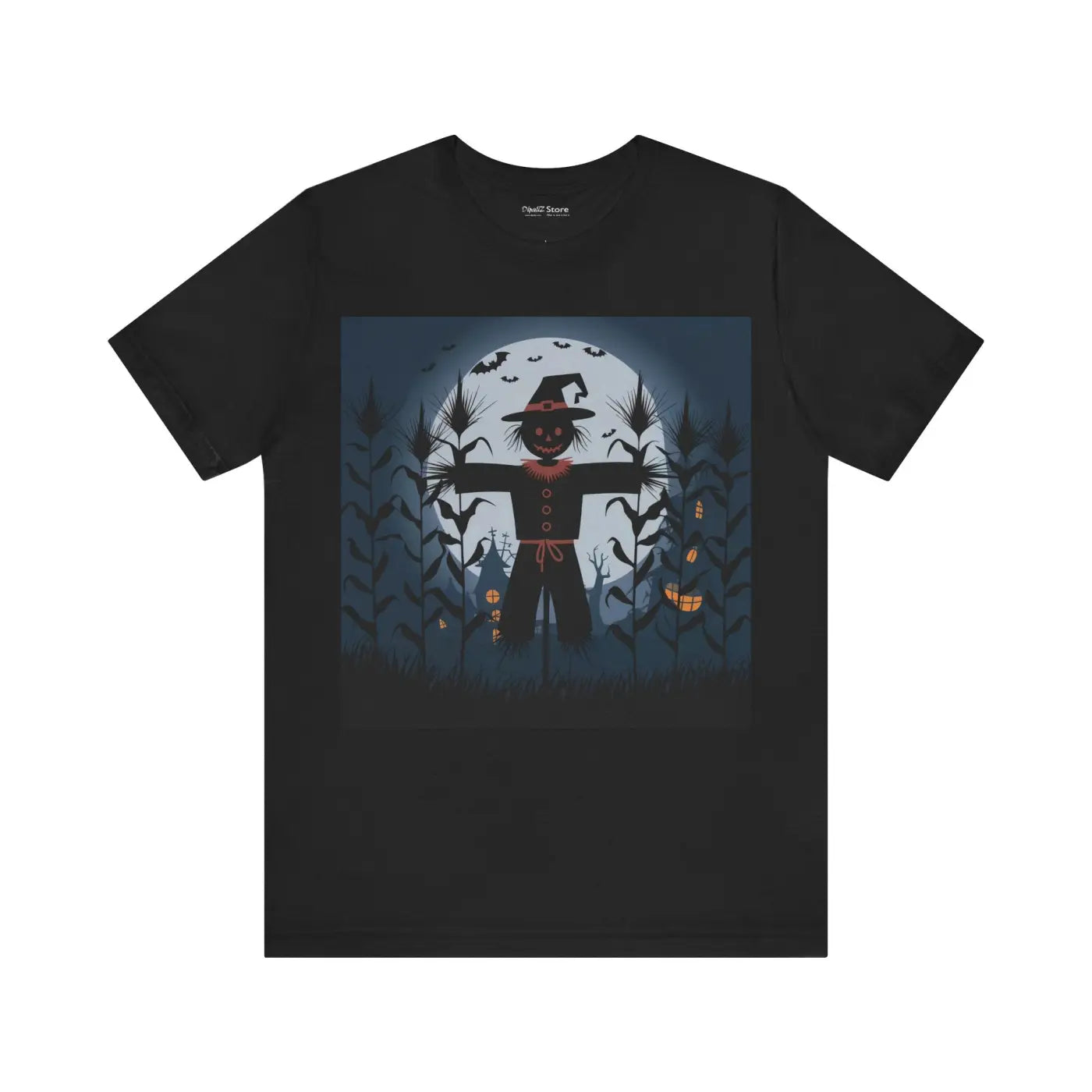 Spooky Scarecrow Unisex Jersey Short Sleeve Tee - Halloween - DipaliZ
