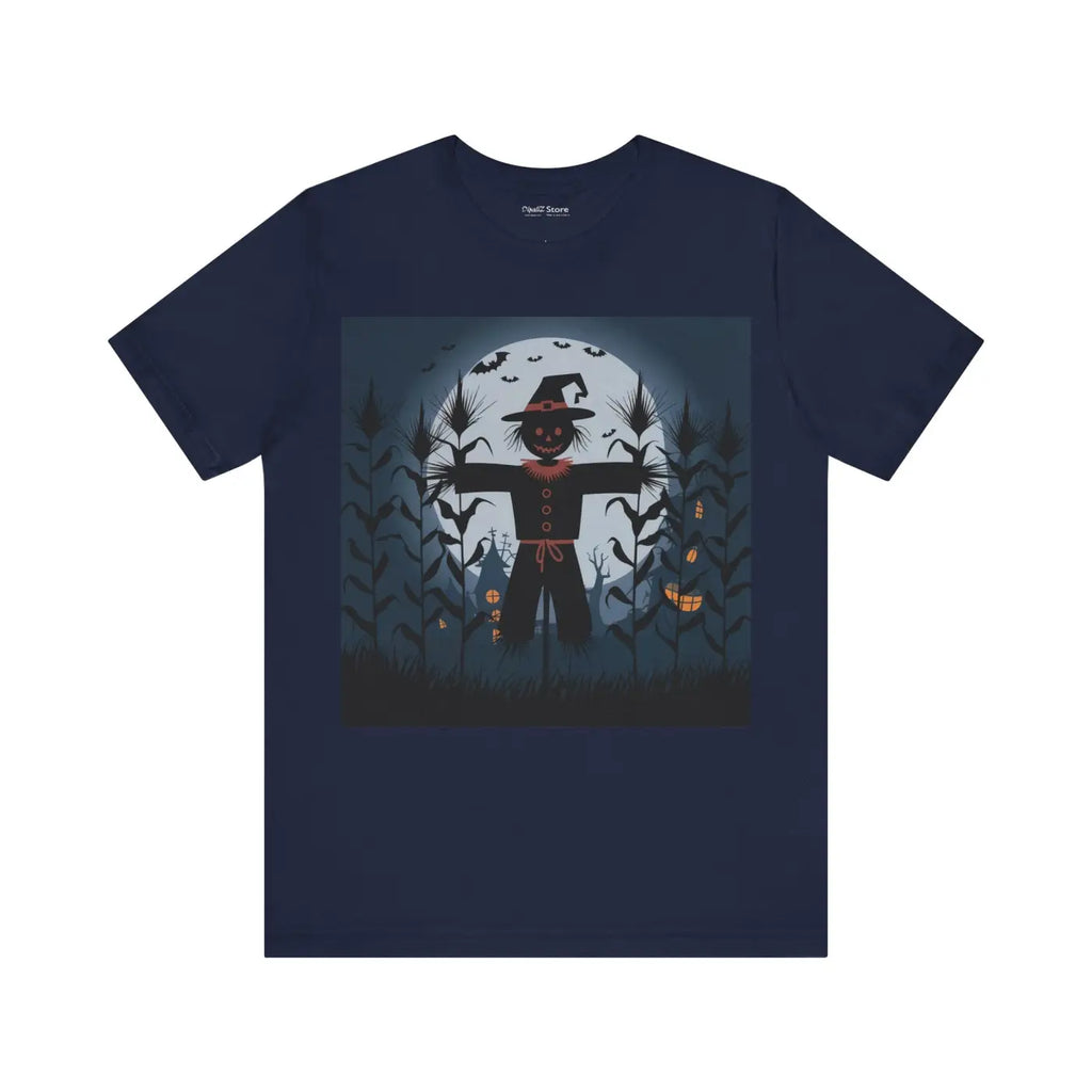 Spooky Scarecrow Unisex Jersey Short Sleeve Tee - Halloween - DipaliZ