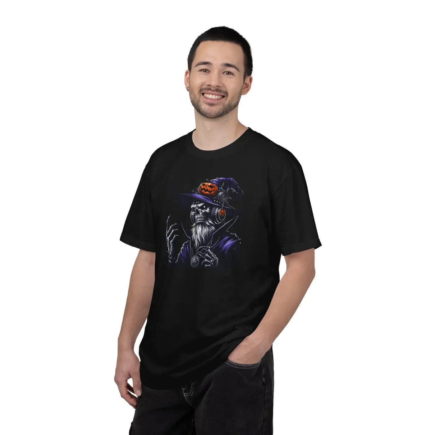 Halloween Skeleton Witch Comfort Colors Tee - Unisex - DipaliZ