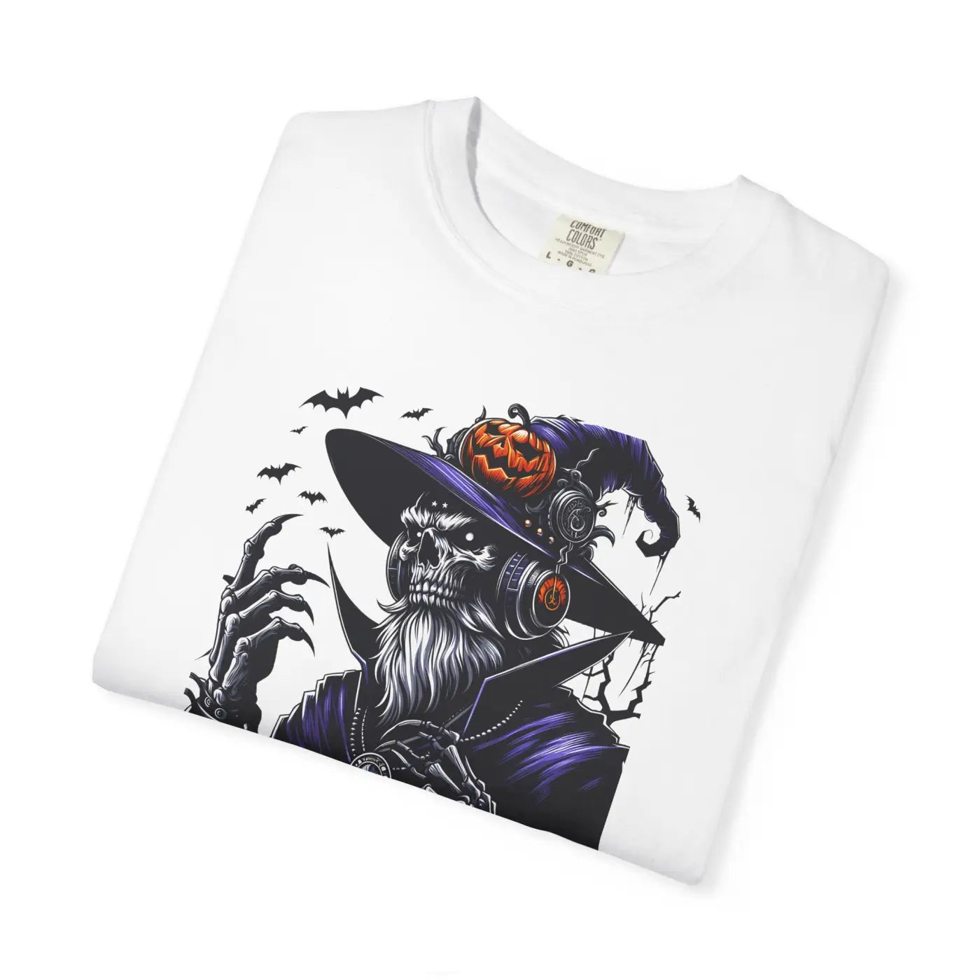 Halloween Skeleton Witch Comfort Colors Tee - Unisex - DipaliZ
