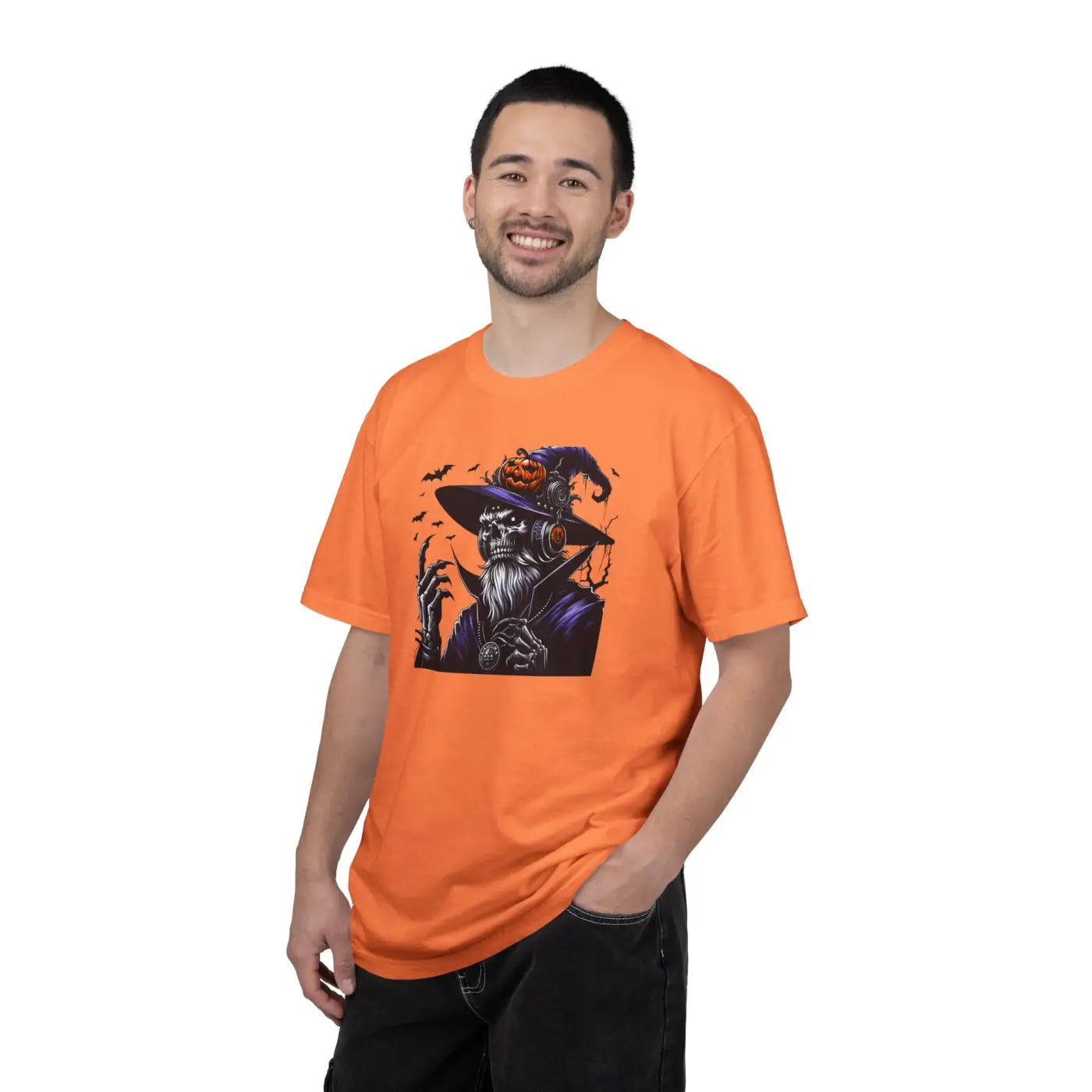 Halloween Skeleton Witch Comfort Colors Tee - Unisex - DipaliZ