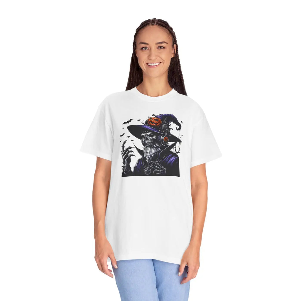 Halloween Skeleton Witch Comfort Colors Tee - Unisex - DipaliZ
