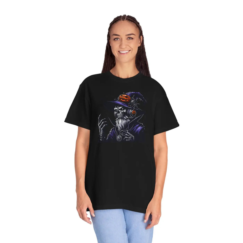 Halloween Skeleton Witch Comfort Colors Tee - Unisex - DipaliZ
