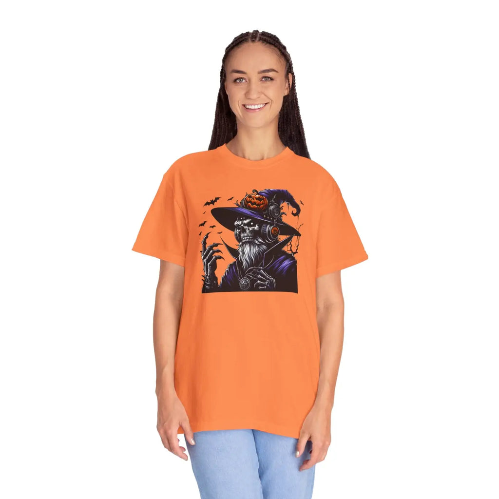 Halloween Skeleton Witch Comfort Colors Tee - Unisex - DipaliZ