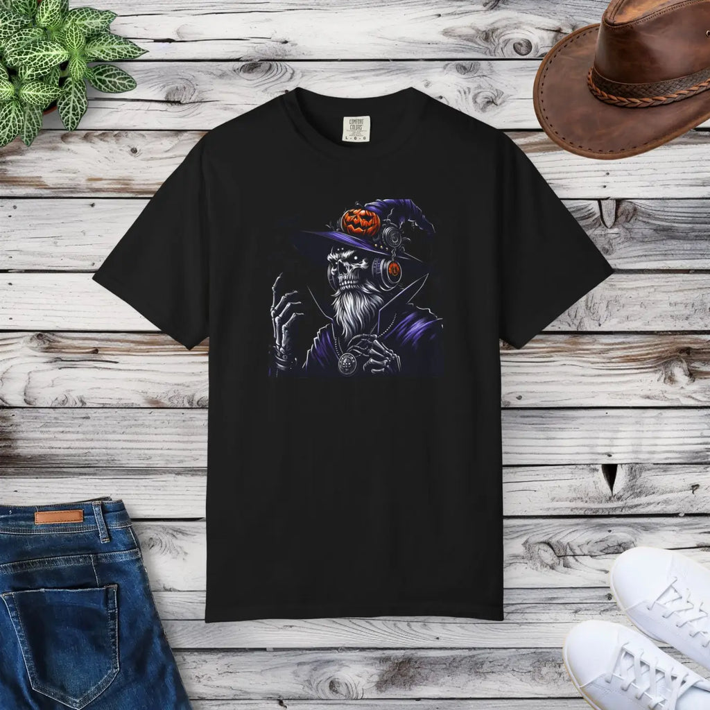 Halloween Skeleton Witch Comfort Colors Tee - Unisex - DipaliZ