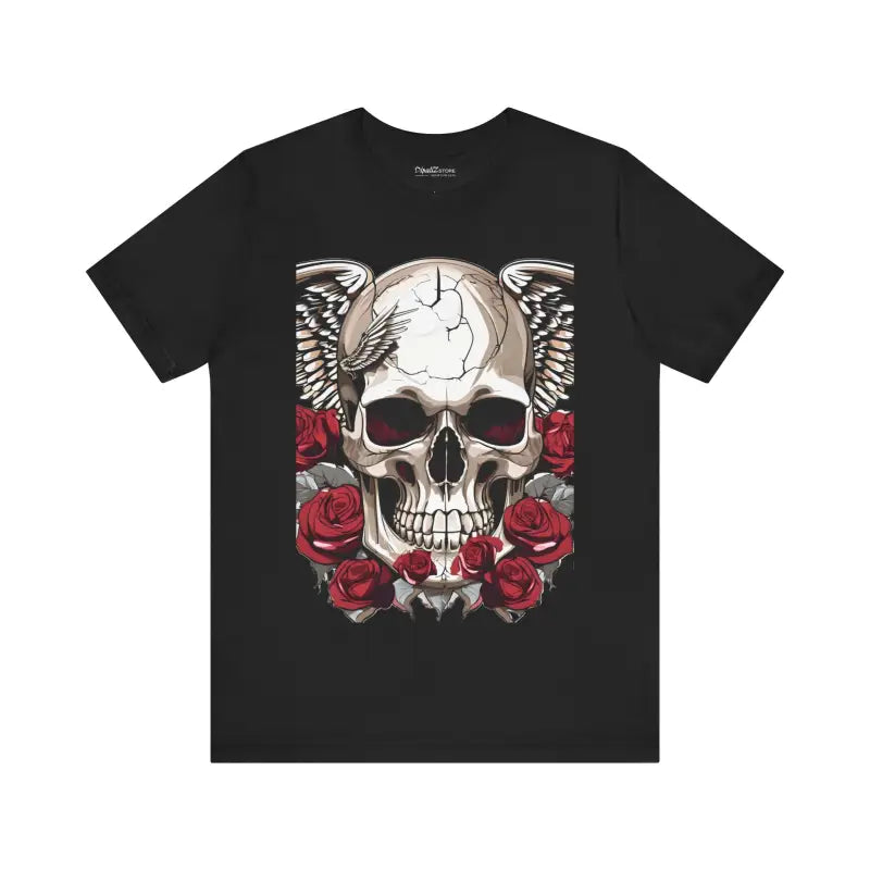 Skulls and Roses Unisex Jersey Short Sleeve Tee - Halloween - DipaliZ