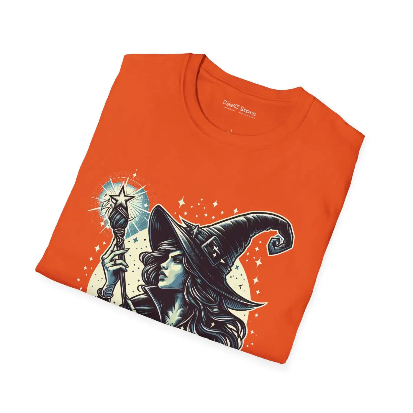 Halloween Witch Unisex Softstyle Tee - Unleash Magic - DipaliZ