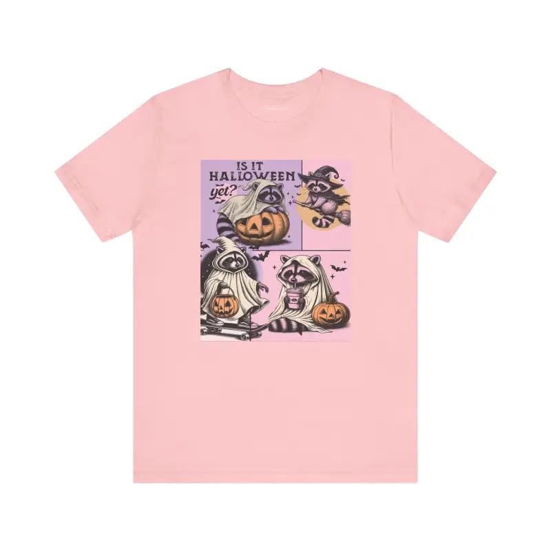 Spooky Raccoon Jersey Short Sleeve Tee - Halloween Ready - DipaliZ