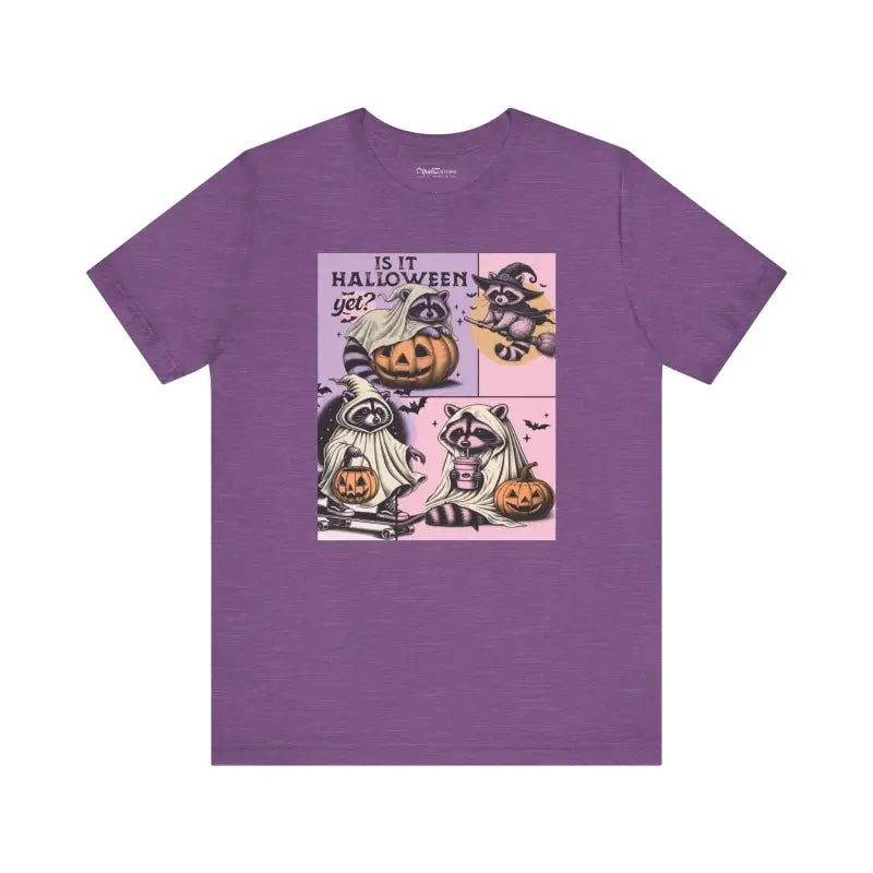 Spooky Raccoon Jersey Short Sleeve Tee - Halloween Ready - DipaliZ
