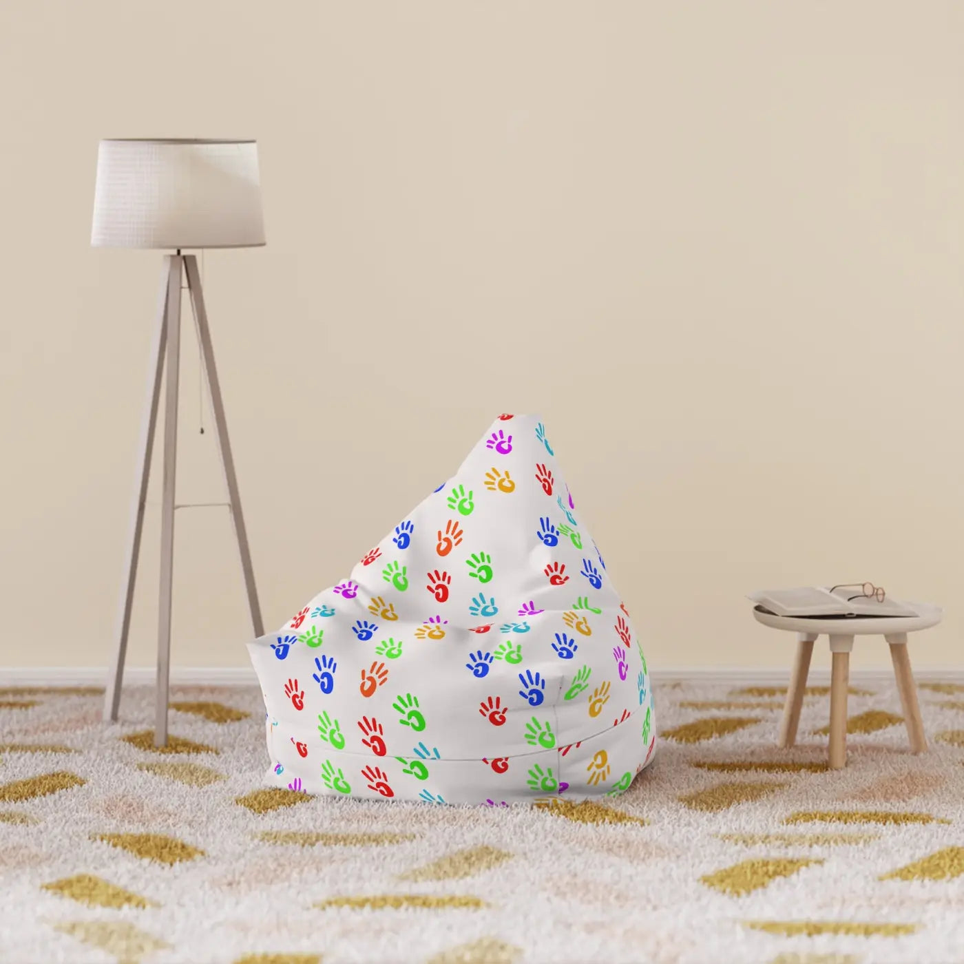 Hand Prints Bean Bag Cover - Stylish Home Decor - DipaliZ