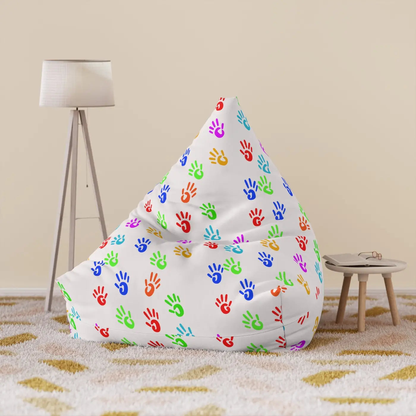 Hand Prints Bean Bag Cover - Stylish Home Decor - DipaliZ