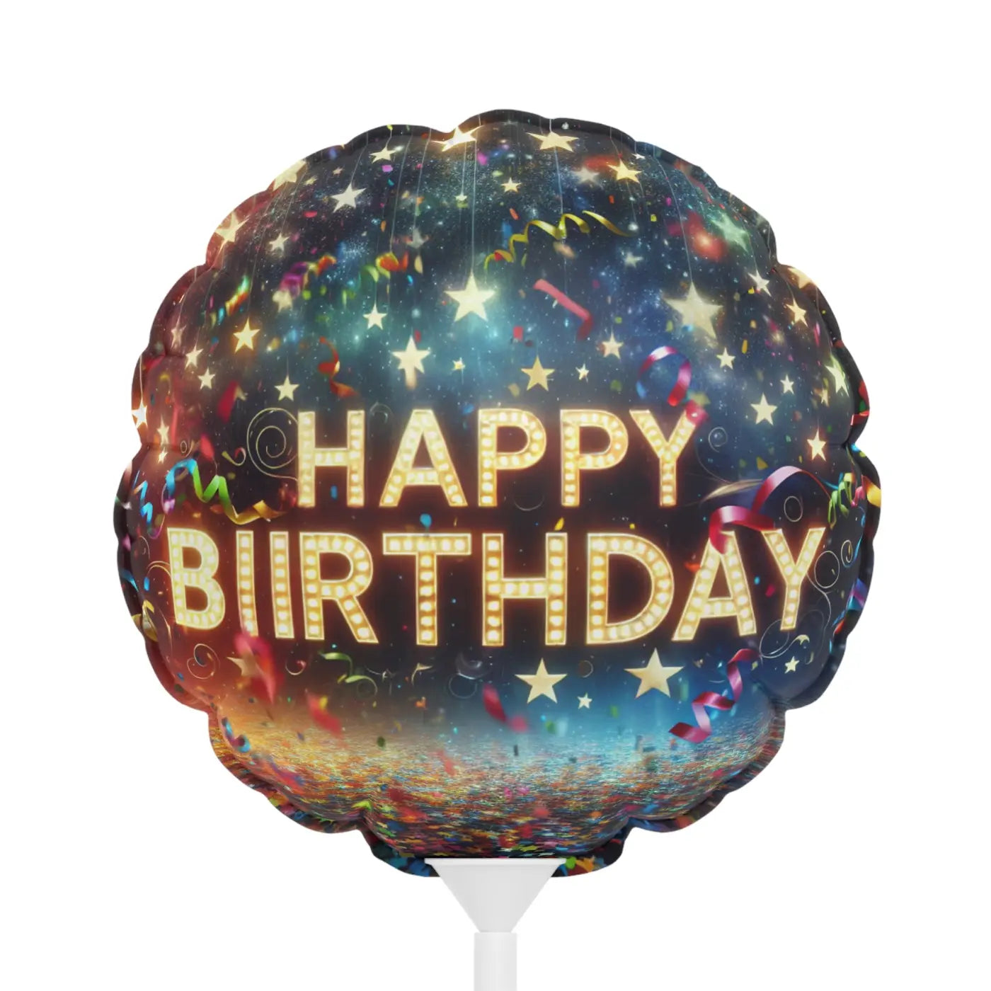 Festive Round Balloons - Happy Birthday Party Decor - DipaliZ