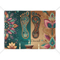 Vibrant Happy Diwali Banner - Laxmi Feet Design - DipaliZ