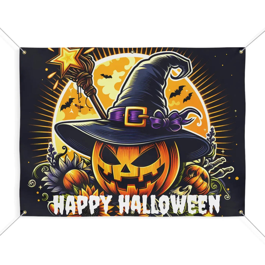 Spooky Matte Vinyl Halloween Banner - Block-Out Scrim - DipaliZ