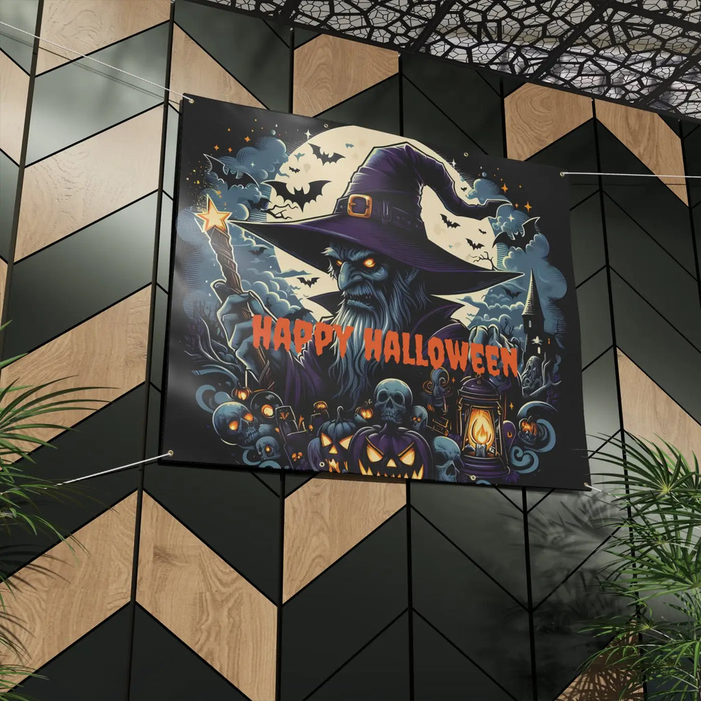 Spooky Halloween Matte Banner - 15oz Block-Out Scrim - DipaliZ