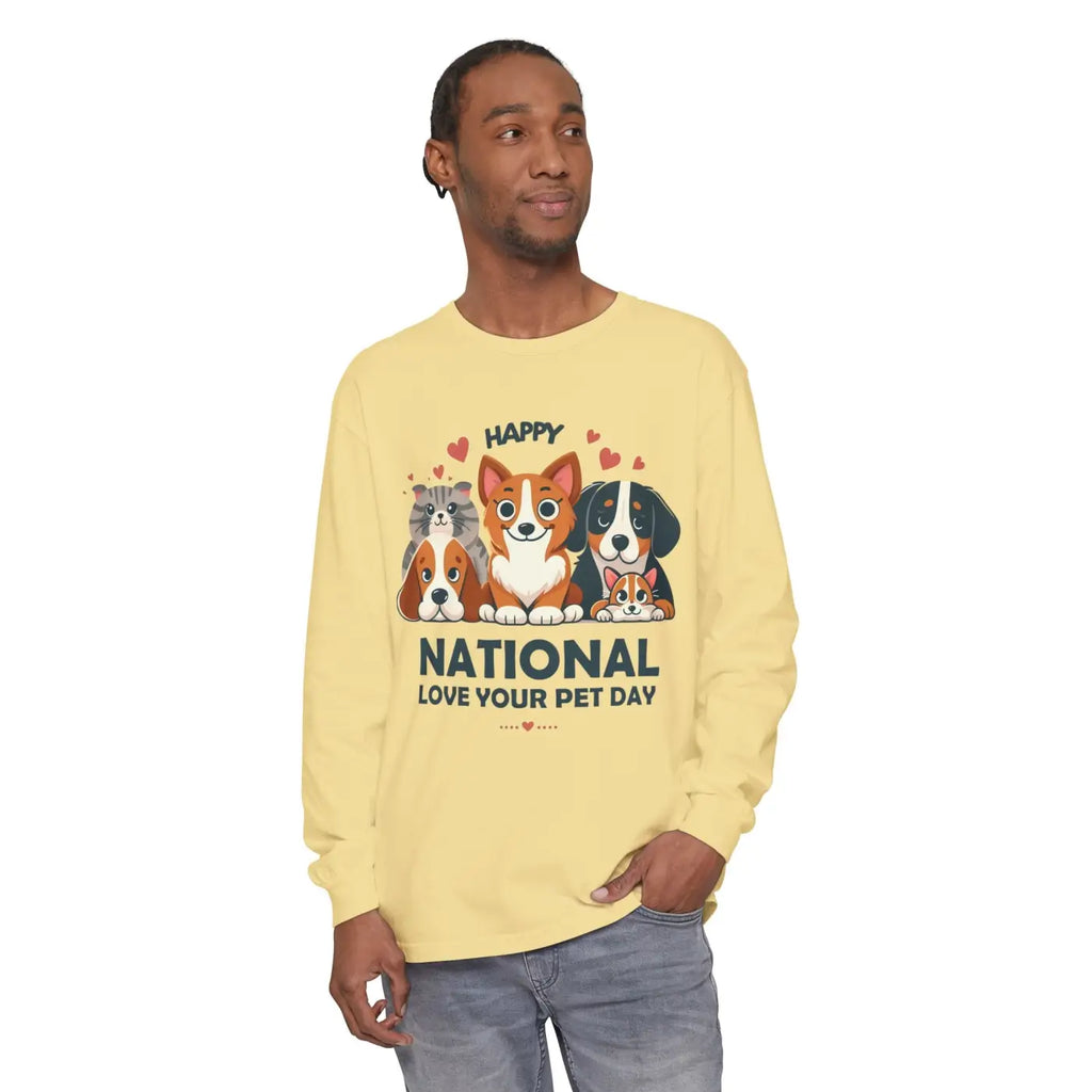 Happy National Love Pet Day Long Sleeve Tee - DipaliZ