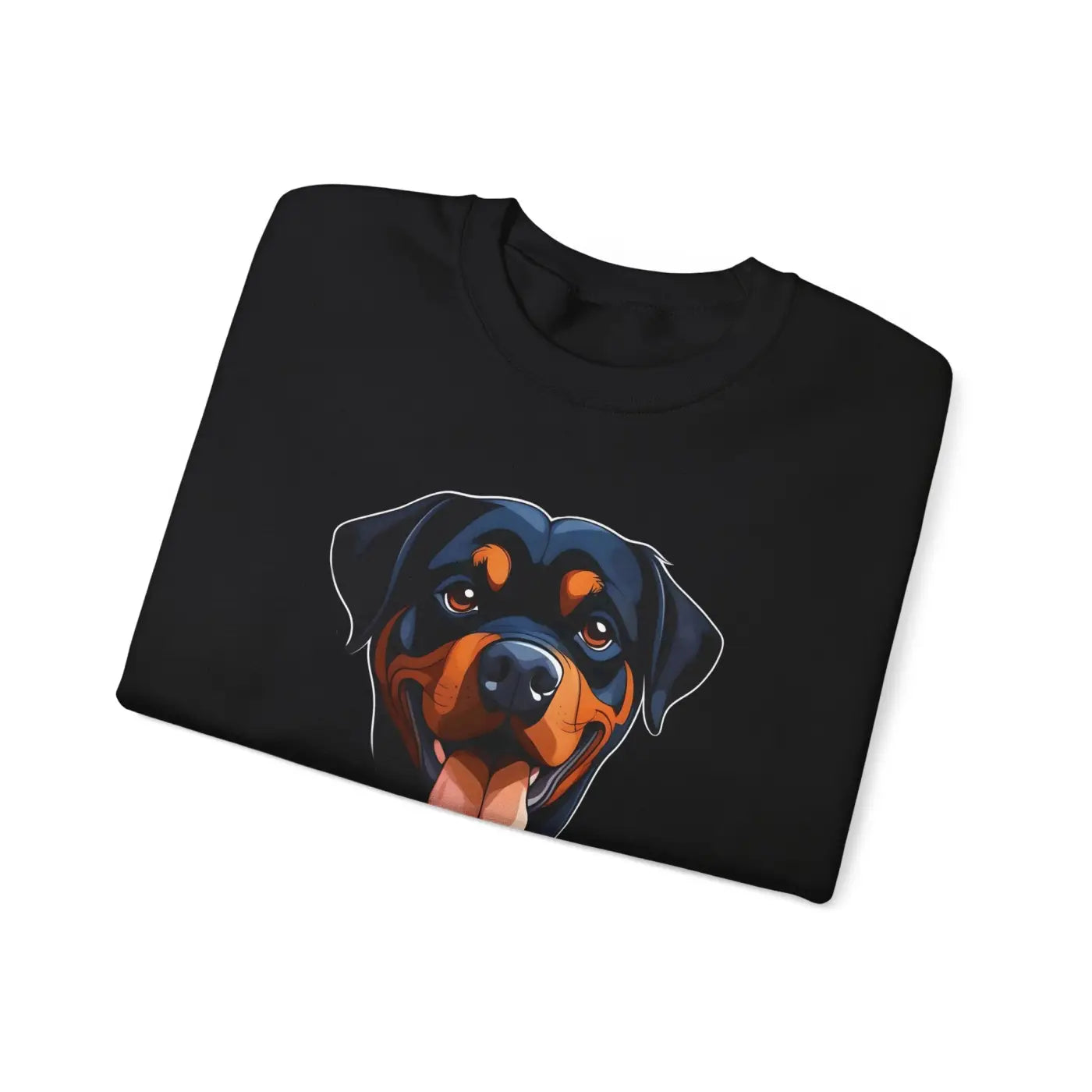 Happy Rottweiler Unisex Heavy Blend Crewneck Sweatshirt - DipaliZ