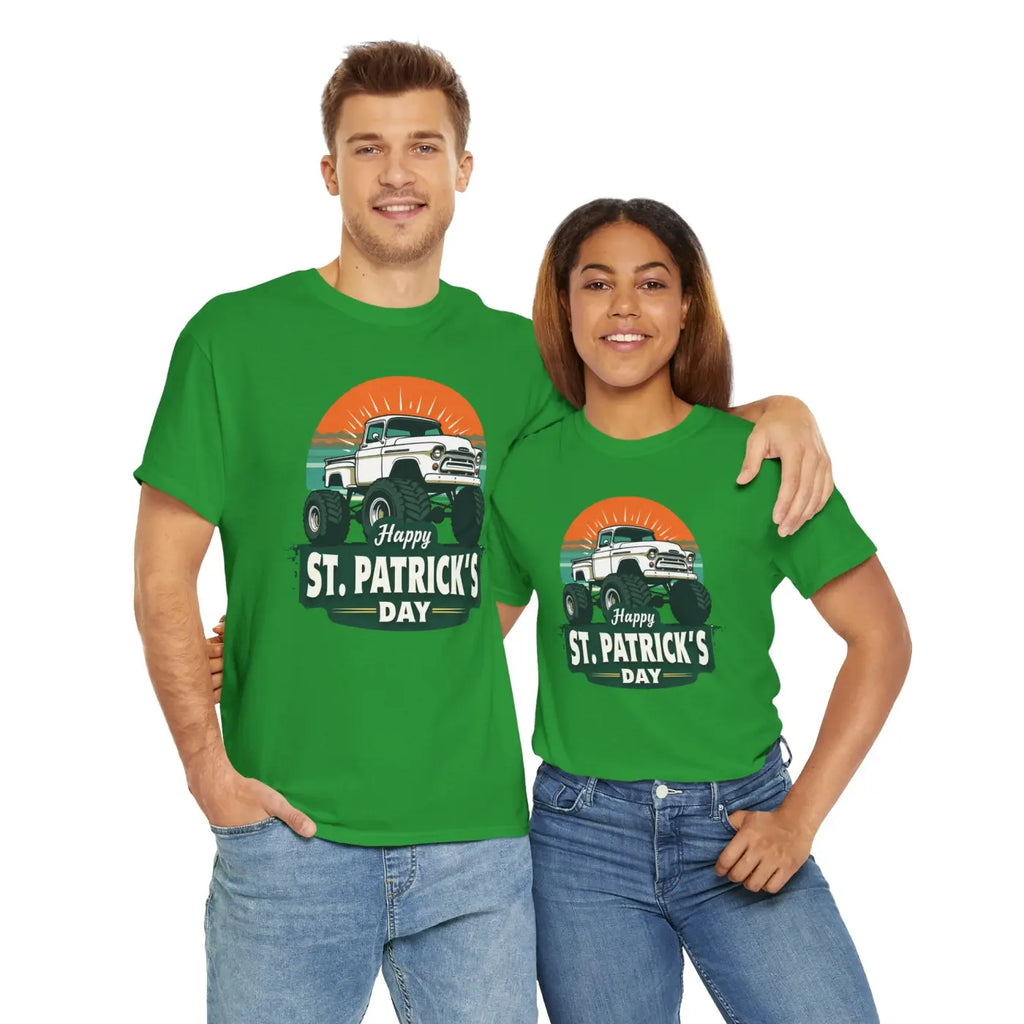 Happy St Patrick Unisex Heavy Cotton Tee - Everyday Comfort - DipaliZ