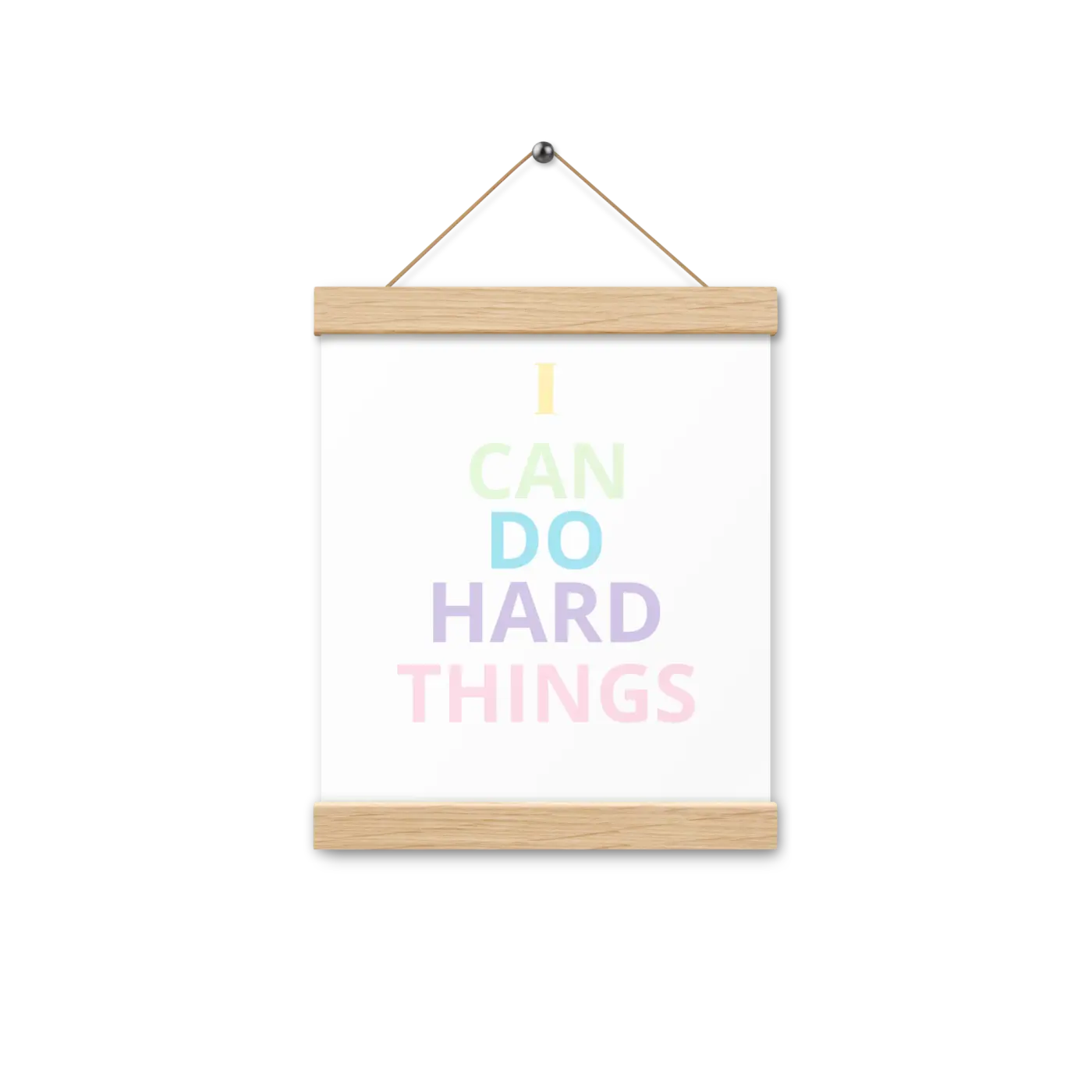 Creative Poster Wall Hanger Set - Wooden Matte Design - DipaliZ