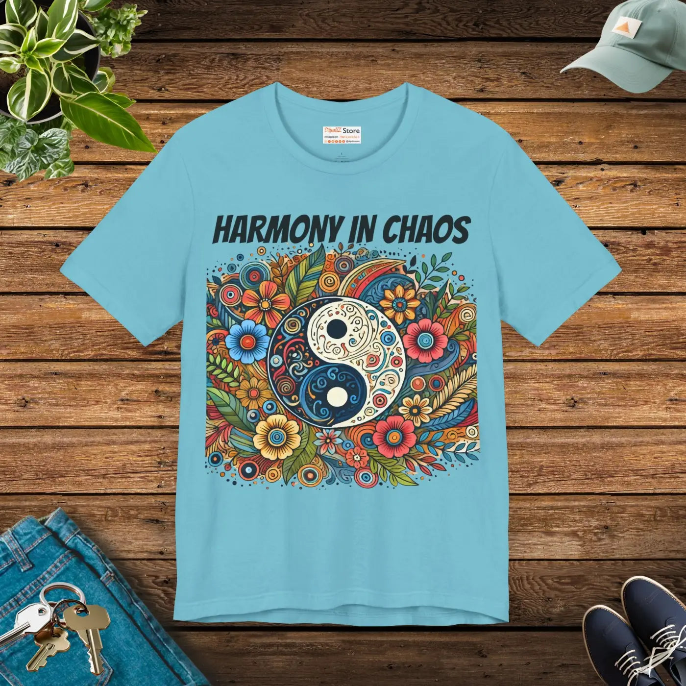 Yin Yang Harmony Unisex Jersey Short Sleeve Tee - DipaliZ