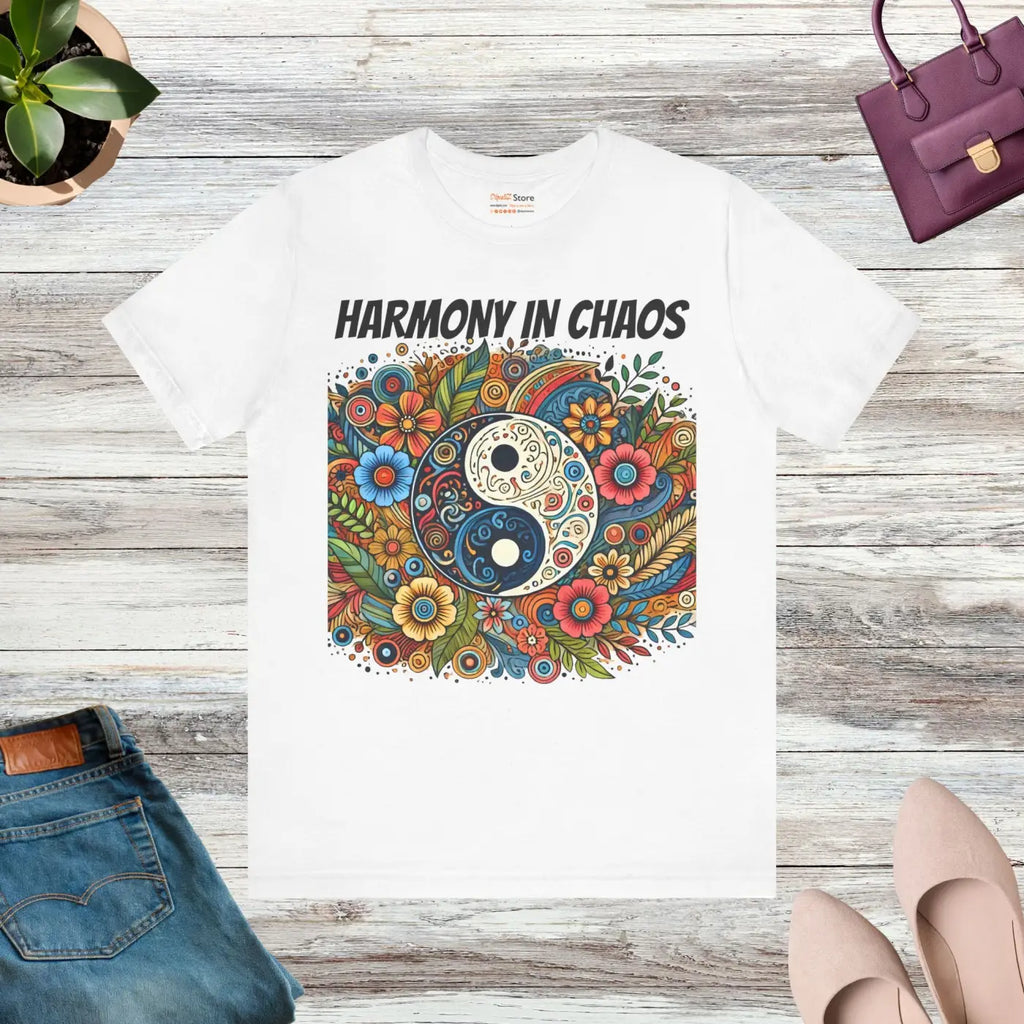 Yin Yang Harmony Unisex Jersey Short Sleeve Tee - DipaliZ