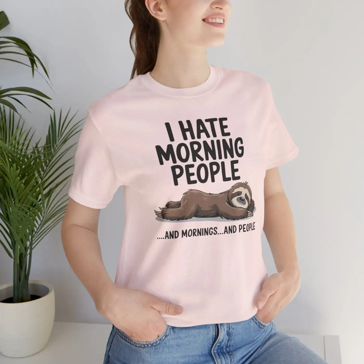 Hate Morning People Unisex Jersey Short Sleeve Tee - DipaliZ