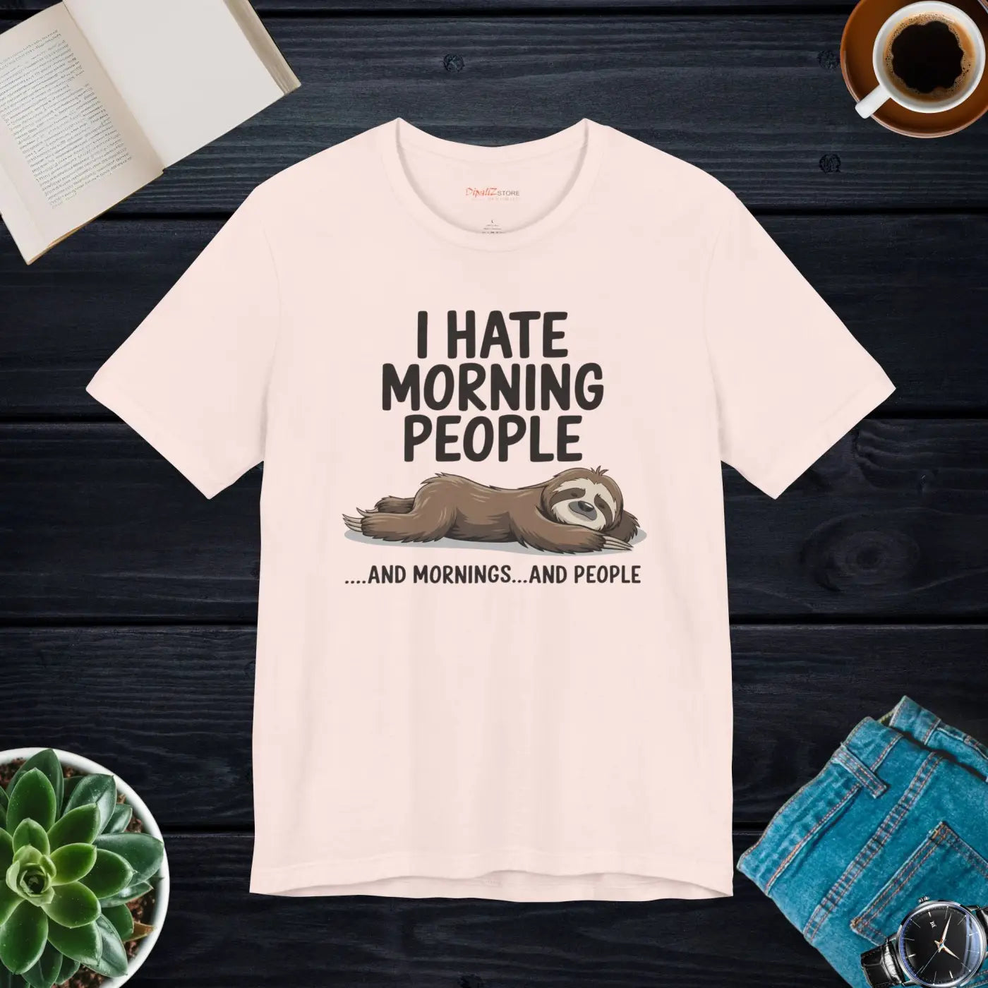 Hate Morning People Unisex Jersey Short Sleeve Tee - DipaliZ