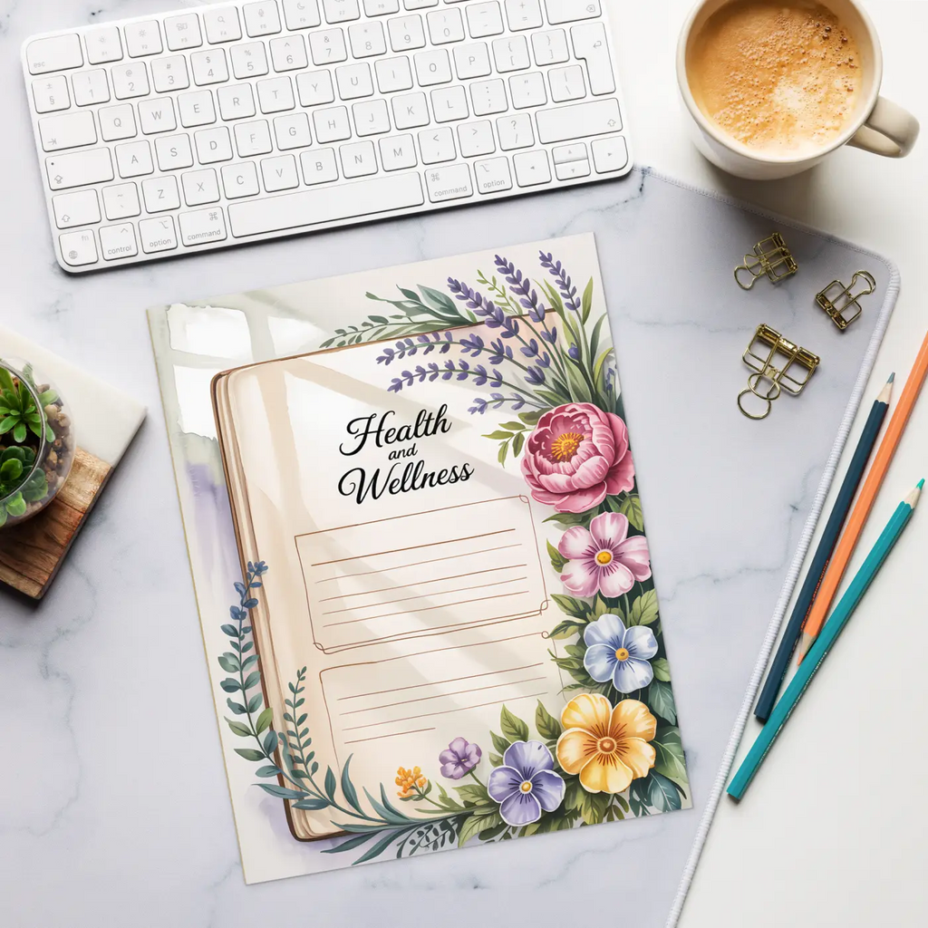 Elegant Floral Notepad - Trendy Outfits Organizer - DipaliZ