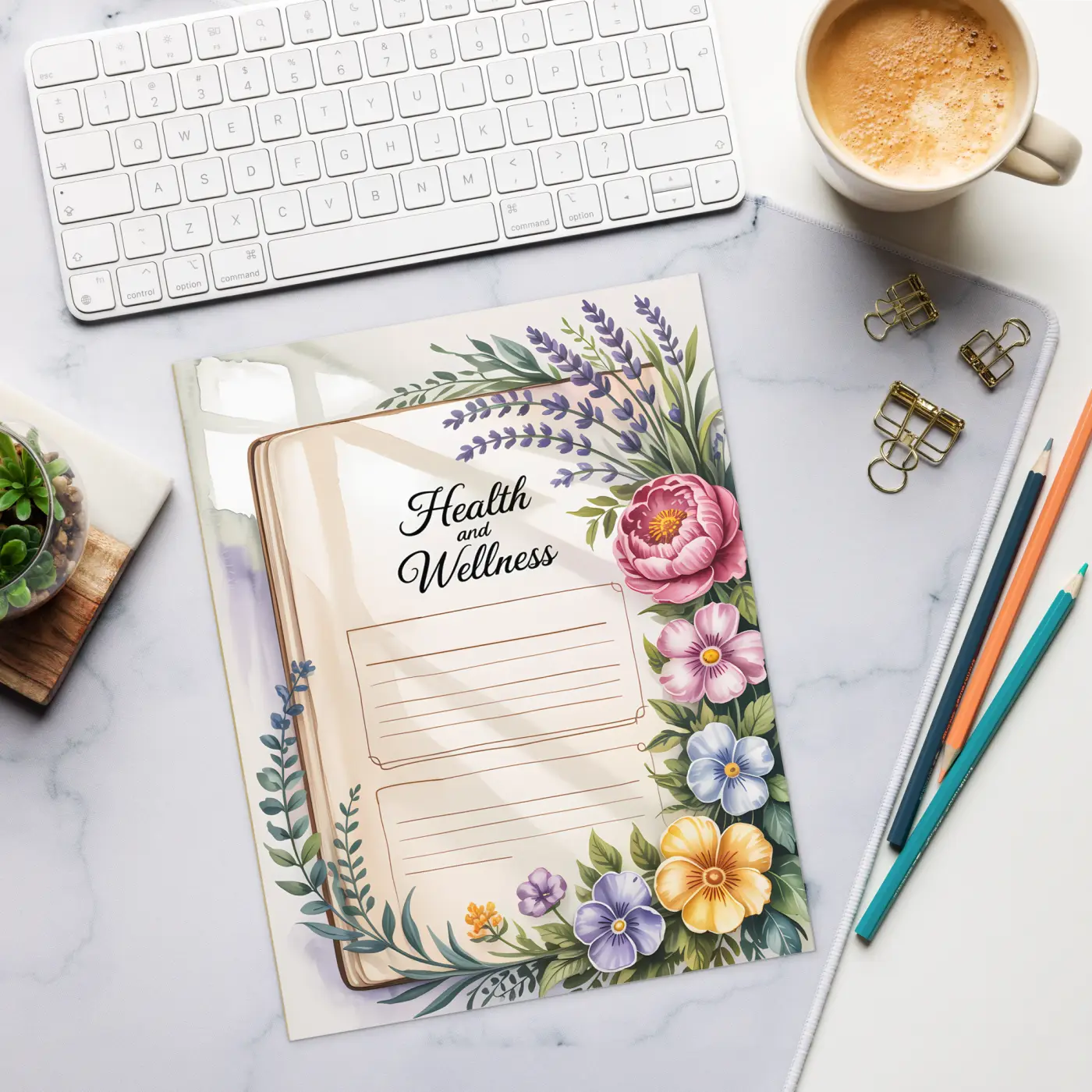 Elegant Floral Notepad - Trendy Outfits Organizer - DipaliZ
