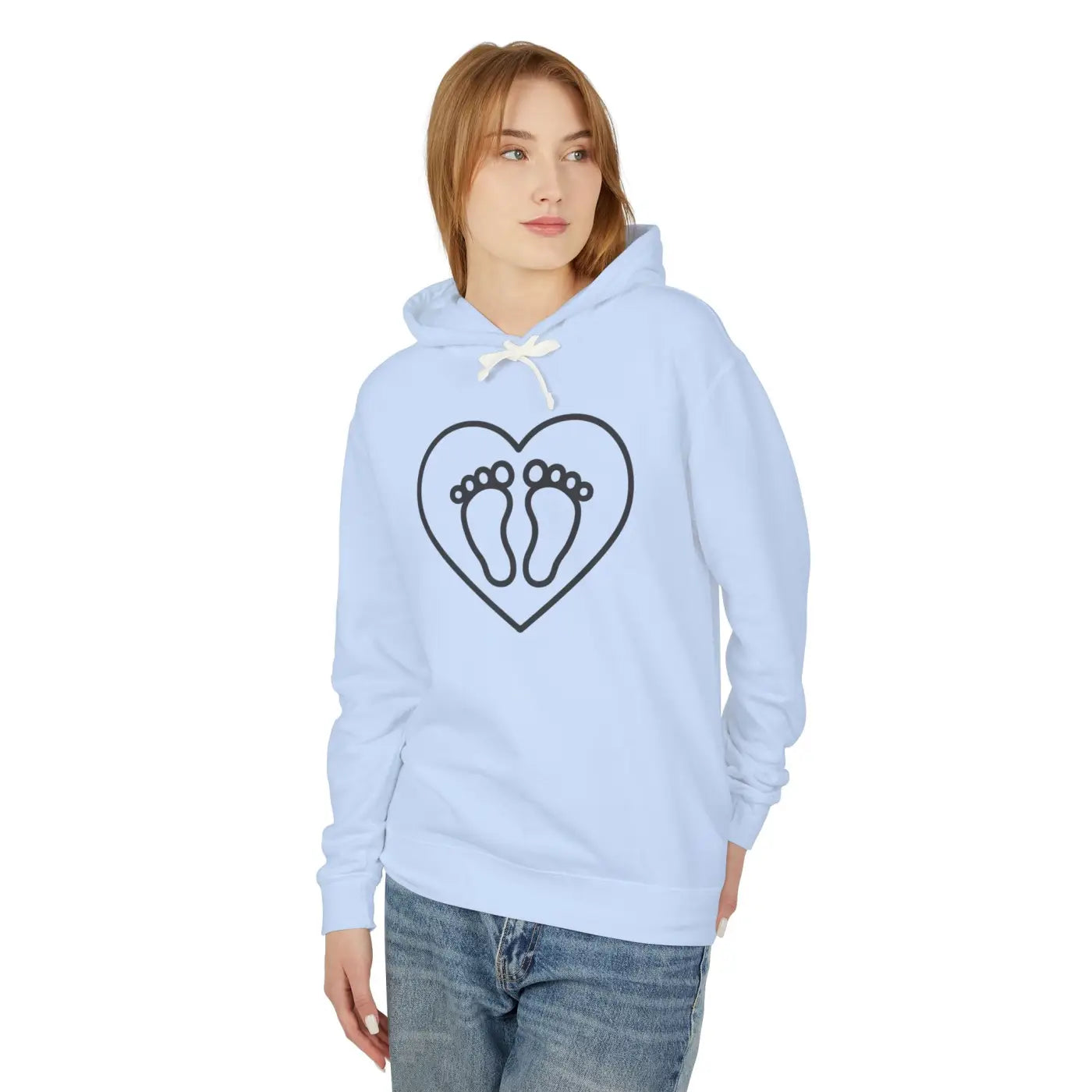 Cozy Lightweight Hooded Sweatshirt - Parents-to-be - DipaliZ