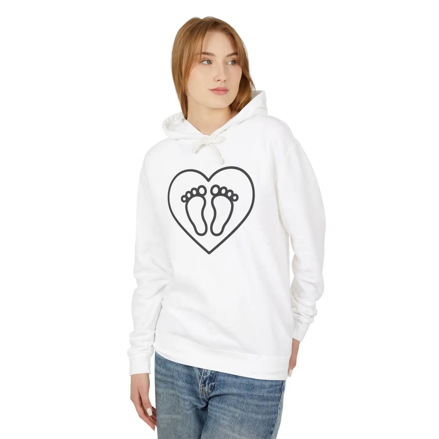 Cozy Lightweight Hooded Sweatshirt - Parents-to-be - DipaliZ