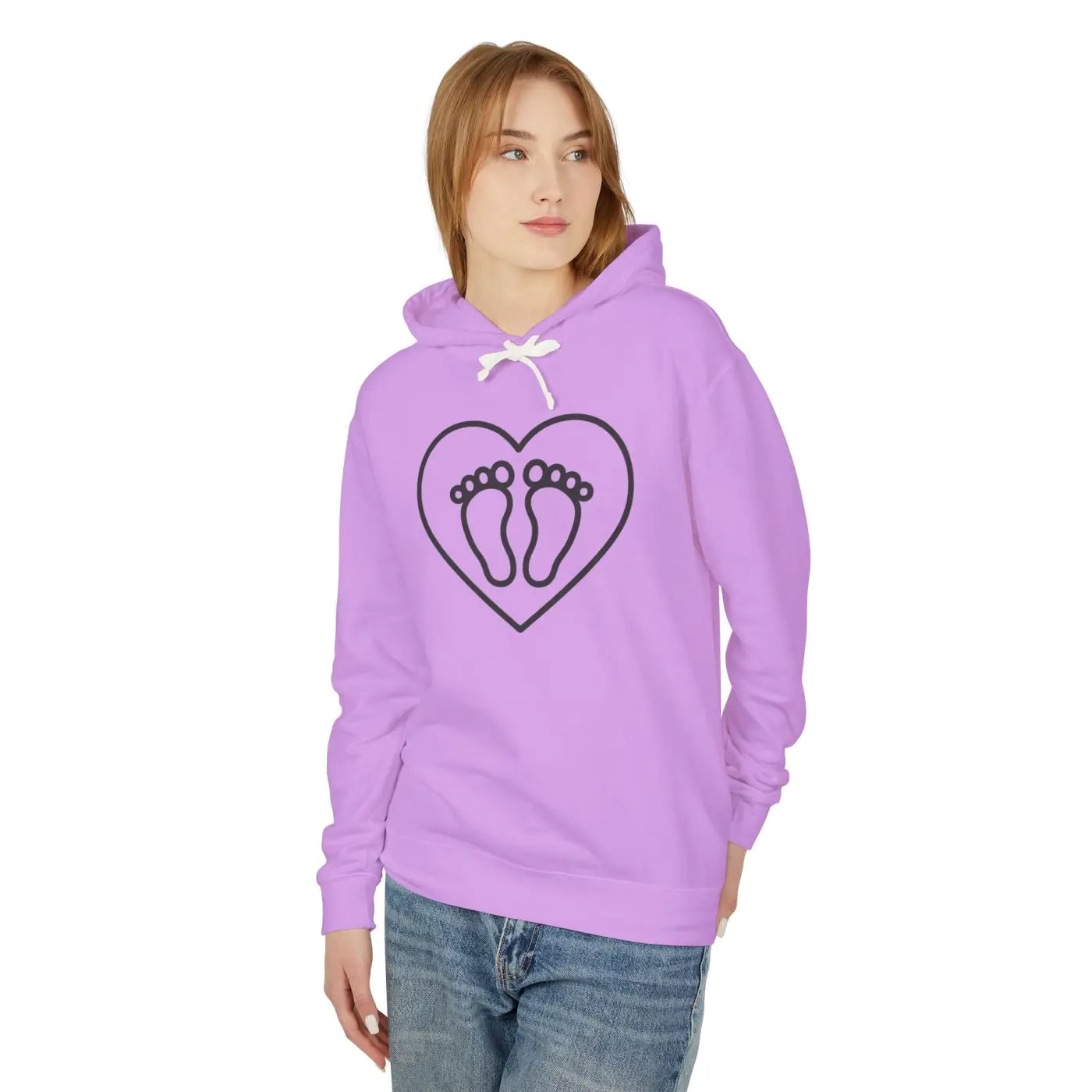 Cozy Lightweight Hooded Sweatshirt - Parents-to-be - DipaliZ