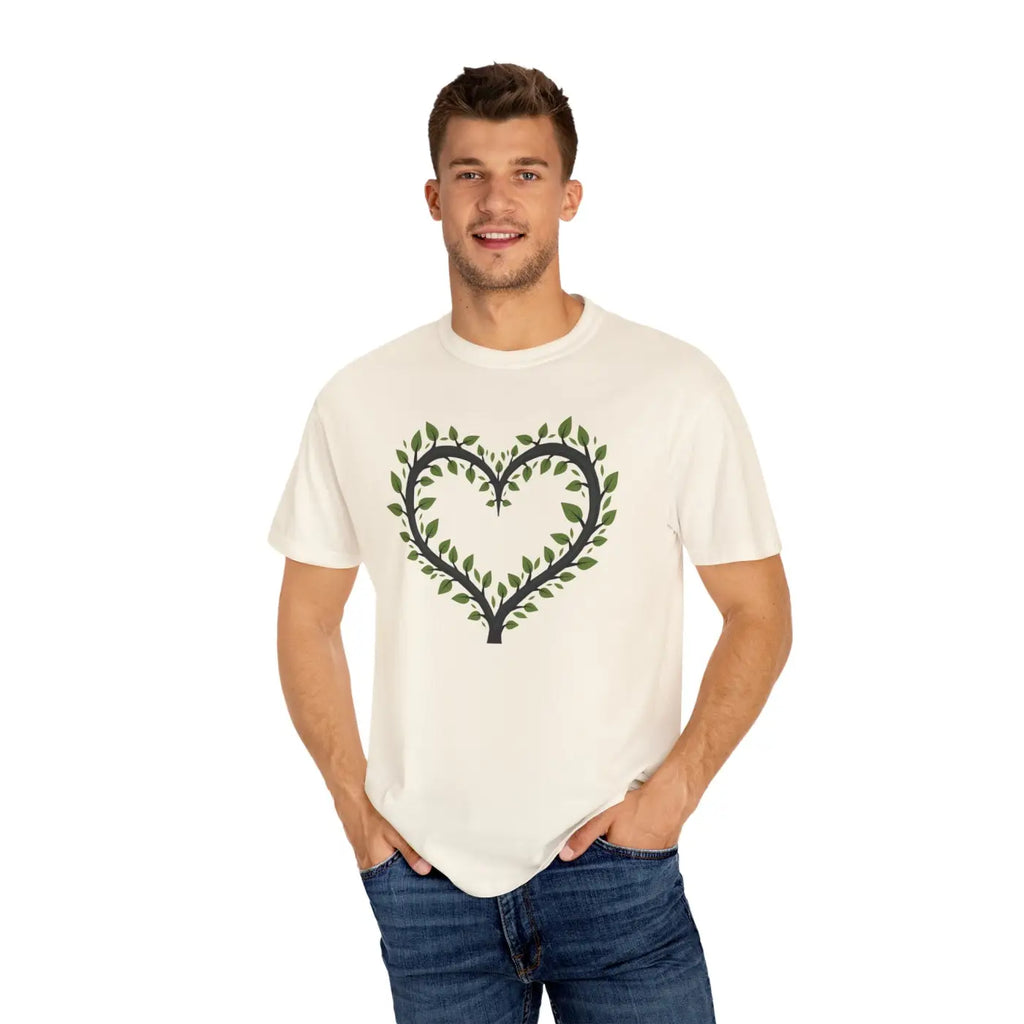 Garment-Dyed T-Shirt - Unique Heart Design Comfort Colors - DipaliZ