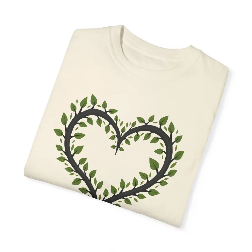 Garment-Dyed T-Shirt - Unique Heart Design Comfort Colors - DipaliZ