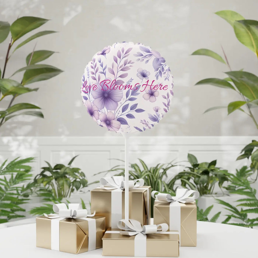 Floral Balloon Love Blooms - Romantic Party Decoration - DipaliZ