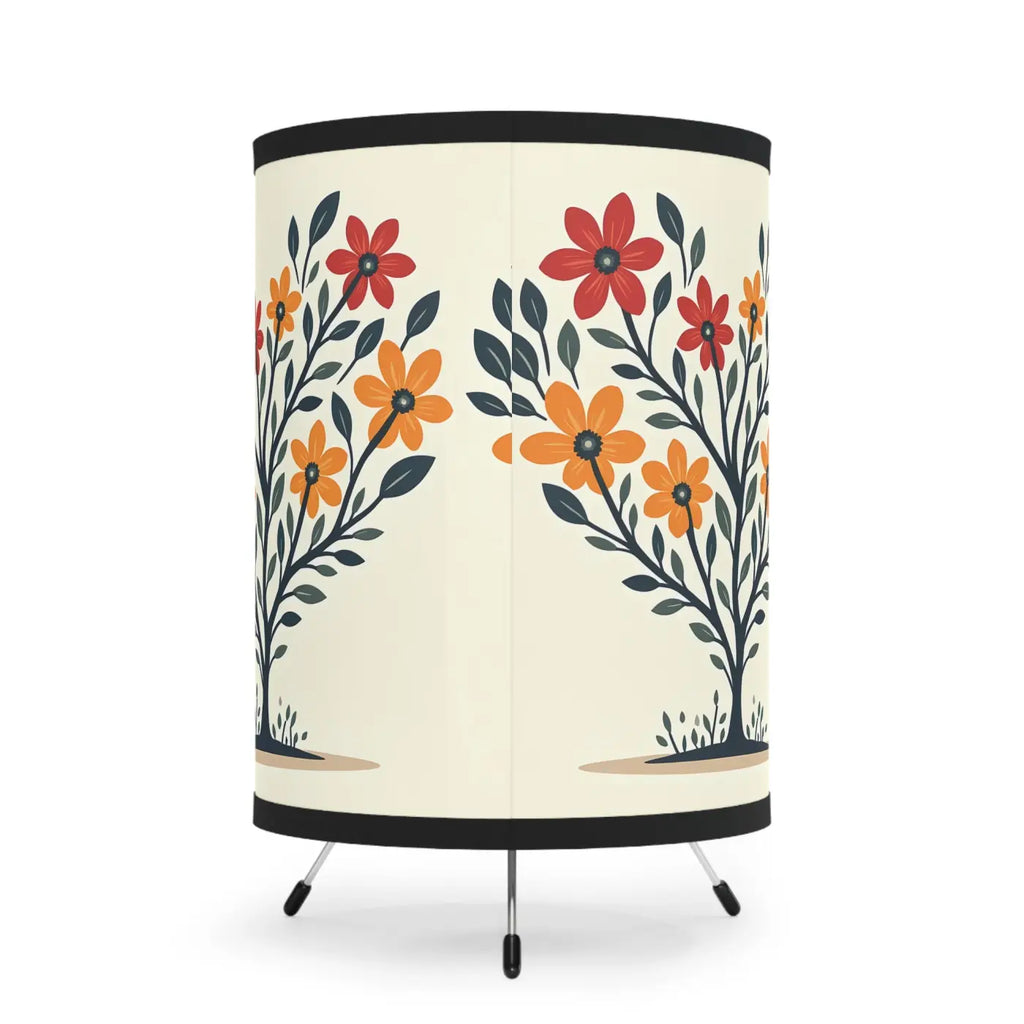 Heart Shaped Plant Tripod Lamp - High-Res Printed Shade - DipaliZ