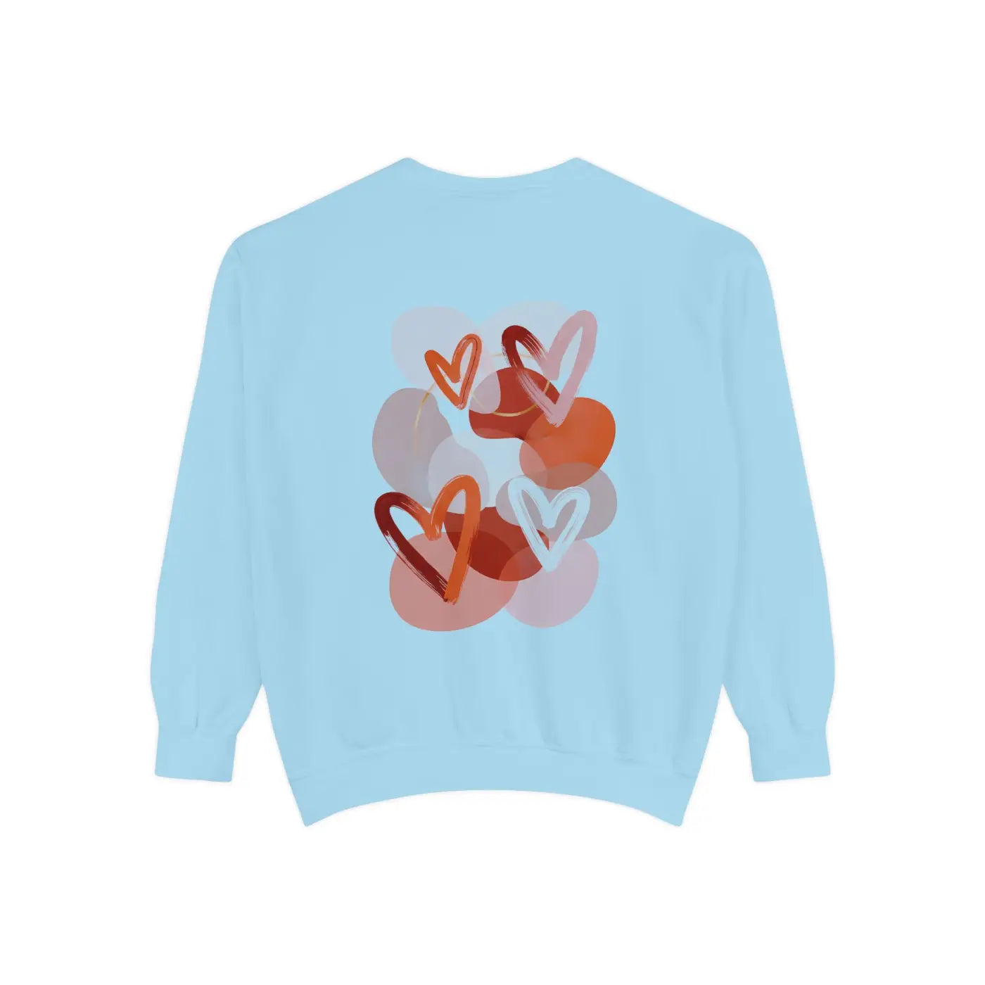 Heart Sketch Sweatshirt - Painterly Hearts Graphic - DipaliZ