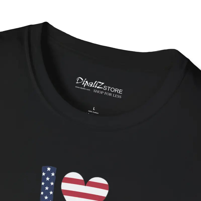 Bear T-Shirt USA Heart Unisex - Comfortable Patriotic Tee - DipaliZ