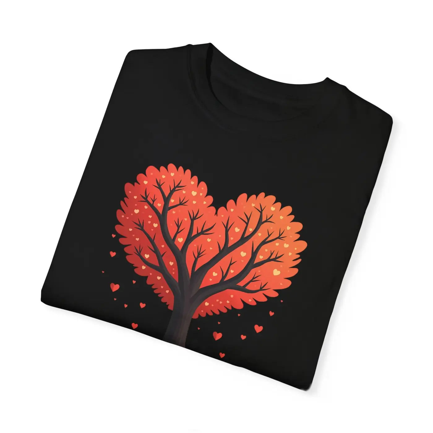 Heartfelt Blooms Tee - Heart Shaped Tree Design - DipaliZ